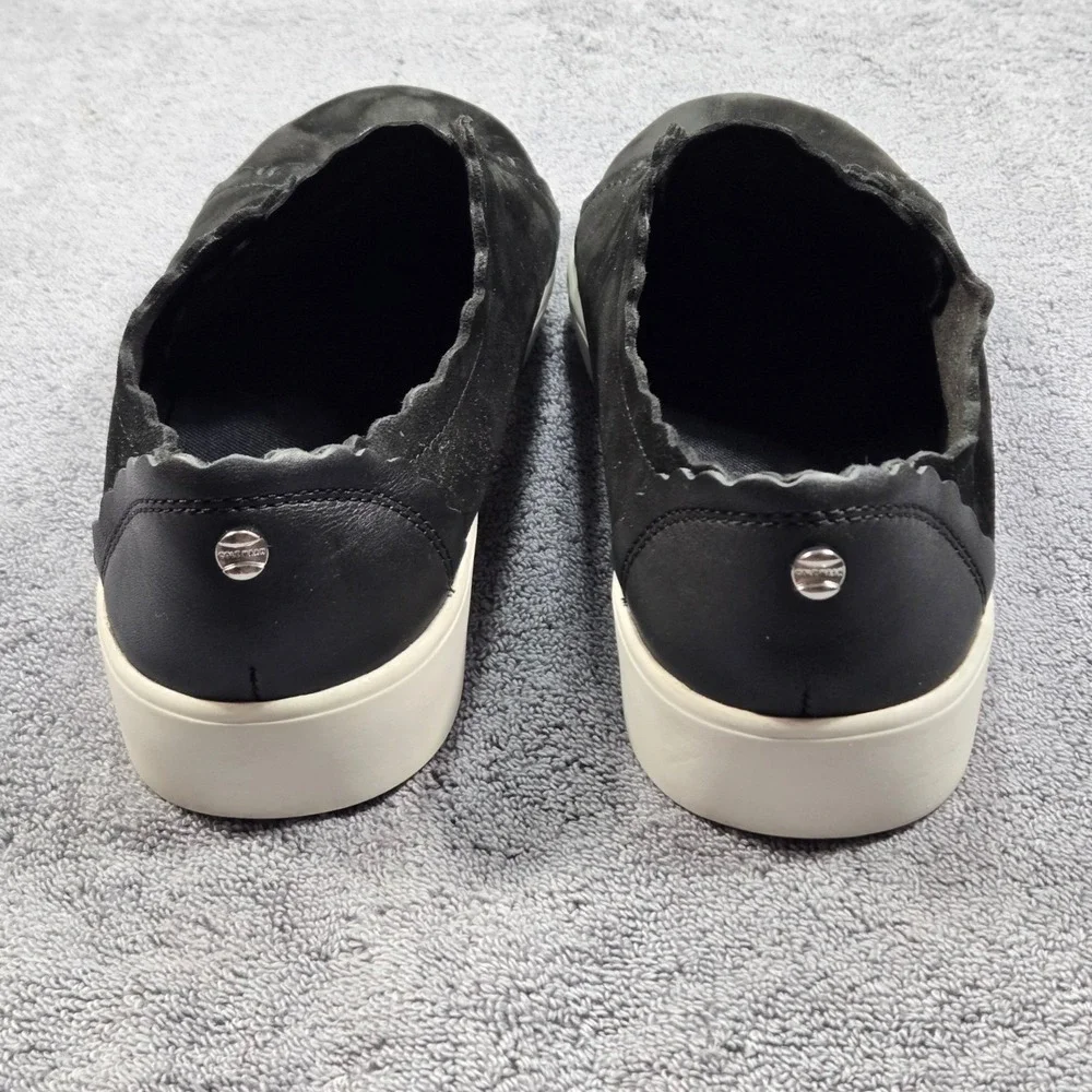 Cole Haan Grand‎ Crosscourt Scallop Sneakers Womens 7B Black Leather W17782